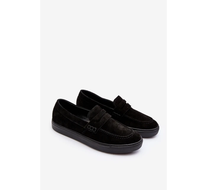 Mužské semišové polobotky Černé model 21643143 - Zazoo Mužské semišové polobotky Černé model 21643143 - Zazoo