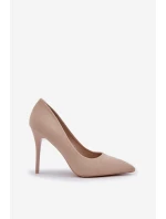 Klasické Lodičky Z Eko Semiše Světle Béžové Navinda