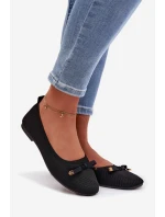 Černé balerínky s mašlí model 21997789 - Boto Černé balerínky s mašlí model 21997789 - Boto