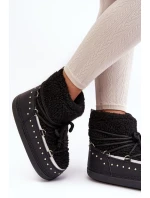 Dámské černé zateplené boty do sněhu Rohes Dámské černé zateplené boty do sněhu Rohes