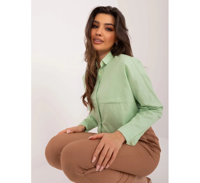 Dámská košile BP KS 1019.73 Světle zelená - FPrice