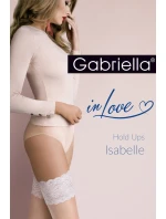 Tenké samodržící punčochy se vzorem   model 5954268 - Gabriella