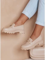 Dámské mokasíny s podrážkou beige Dstreet model 21984168 - FashionStreet