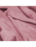 Dlouhý vlněný přehoz přes oblečení typu "alpaka" v lososové barvě model 17195592 - MADE IN ITALY