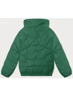 Zelená prošívaná bunda se stojáčkem Miss model 21410904 - Miss TiTi