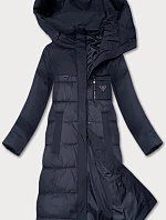 Zimní bunda Libland z kombinovaných materiálů tmavě modrá (7820)