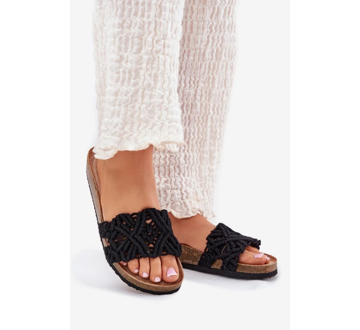 Dámské Pantofle Na Platformě Černé model 21700032 - Boto Dámské Pantofle Na Platformě Černé model 21700032 - Boto