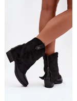 boty na podpatku černé model 21708419 - Boto boty na podpatku černé model 21708419 - Boto