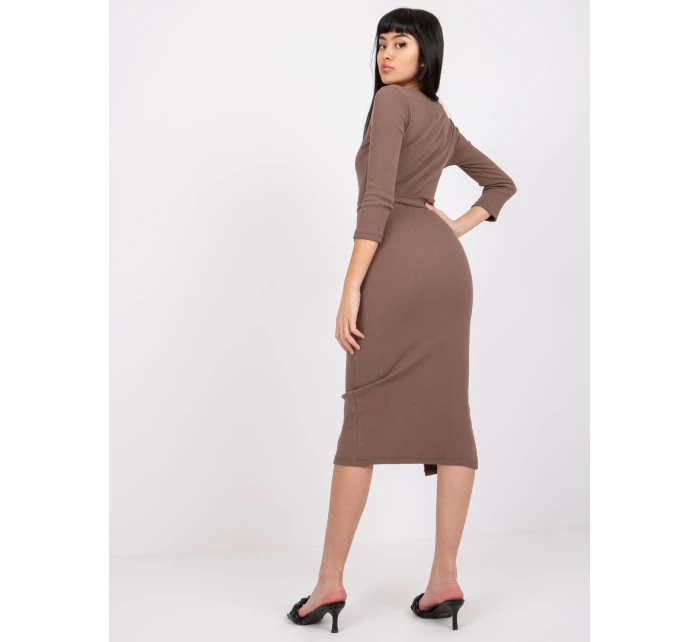 Šaty RV SK 7523.91 hnědé Šaty RV SK 7523.91 hnědé