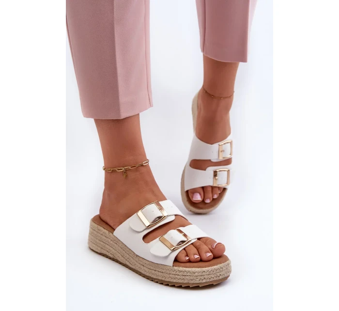 Dámské pantofle se eko bílá model 20450591 - Kesi