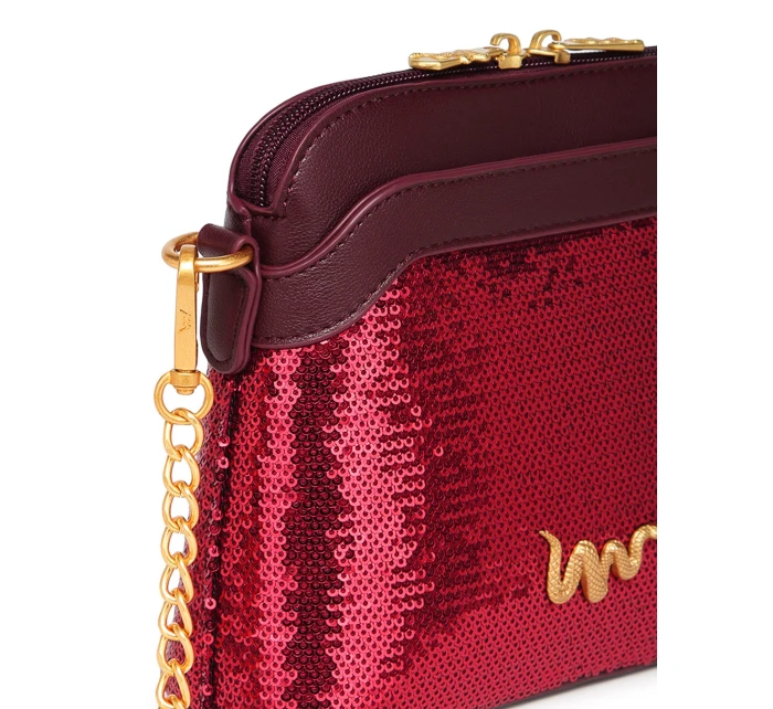 Dámská kabelka Vuch Fossy Sequin Mini Wine