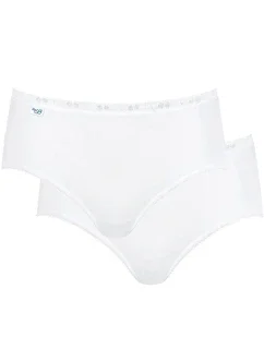 Dámské kalhotky 2 pack Basic midi white - Sloggi