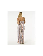 Kombinéza RIP CURL San Carlos Tie Front Jumpsuit, tyrkysová