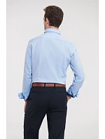 Kontrastní košile s dl. rukávem vzor rybí kost 11. light navy model 22476064 - Russell Athletic Kontrastní košile s dl. rukávem vzor rybí kost 11. light navy model 22476064 - Russell Athletic