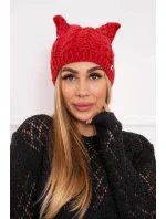 Fleecová čepice Rabbid K237 v malinové barvě Fleecová čepice Rabbid K237 v malinové barvě