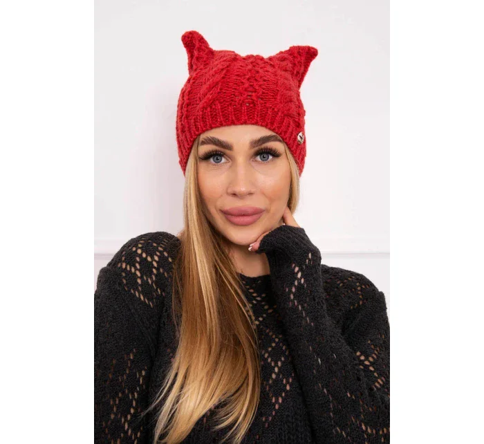 Fleecová čepice Rabbid K237 v malinové barvě Fleecová čepice Rabbid K237 v malinové barvě