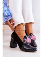 Semišové Lodičky Kůže černé model 21579520 - Boto