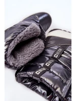 Dámské sněhule Big Star model 21601734 Tmavě šedé - Big Star Shoes Dámské sněhule Big Star model 21601734 Tmavě šedé - Big Star Shoes