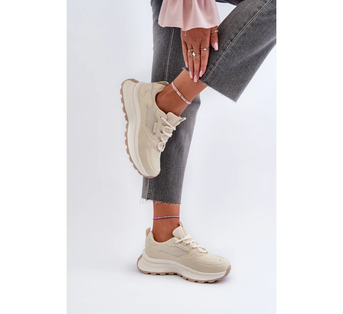 Dámské Tenisky HI-POLY SYSTEM Big Star NN274A105 Bežové Dámské Tenisky HI-POLY SYSTEM Big Star NN274A105 Bežové