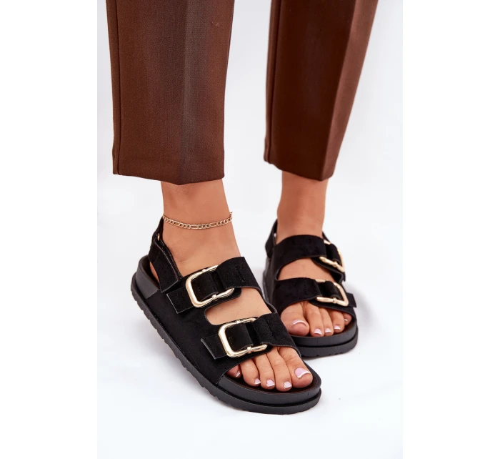 Dámské sandály s přezkami černé Seladith Dámské sandály s přezkami černé Seladith