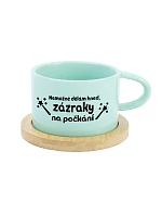 NEMOŽNÉ DĚLÁM HNED, ZÁZRAKY NA POČKÁNÍ - mint hrníček makronka 200 ml NEMOŽNÉ DĚLÁM HNED, ZÁZRAKY NA POČKÁNÍ - mint hrníček makronka 200 ml