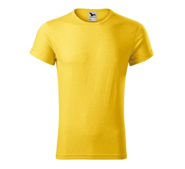 Fusion tričko pánské žlutý melír Fusion tričko pánské žlutý melír