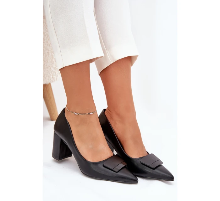 Dámské lodičky na klínku 55-A36 černé - Givana