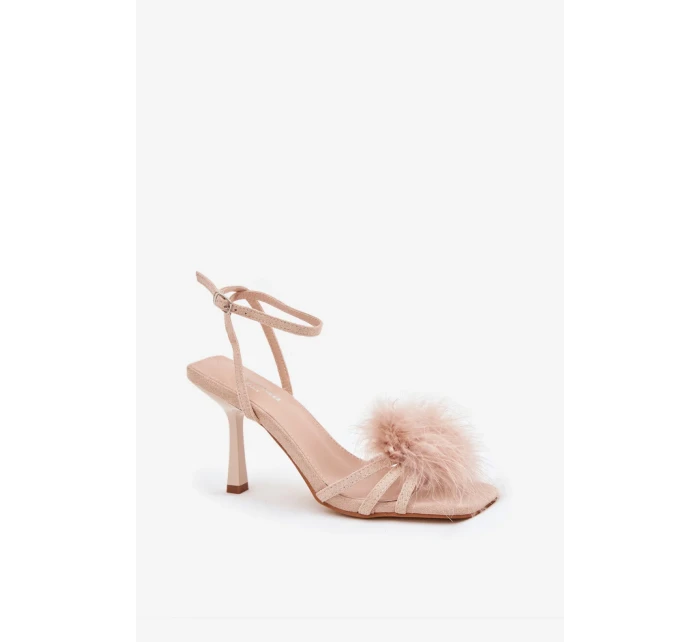 Sandály na podpatku model 209925 Step in style Sandály na podpatku model 209925 Step in style