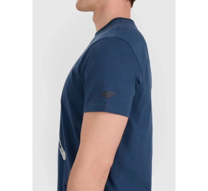 Pánské volejbalové tričko s potiskem 4F 4FRAW25TTSHM3237-46S pánské Pánské volejbalové tričko s potiskem 4F 4FRAW25TTSHM3237-46S pánské