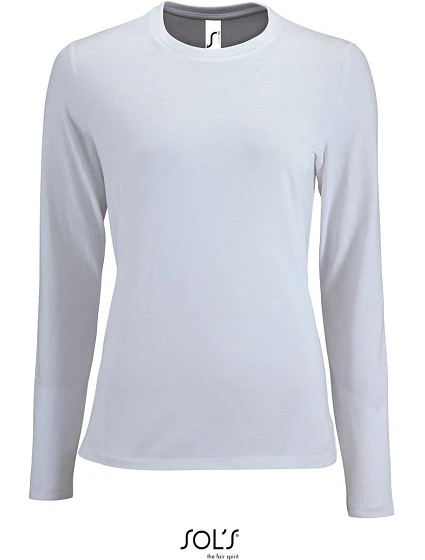 SOL'S Imperial LSL Women Dámské tričko s dlouhým rukávem 25.2075 white SOL'S Imperial LSL Women Dámské tričko s dlouhým rukávem 25.2075 white