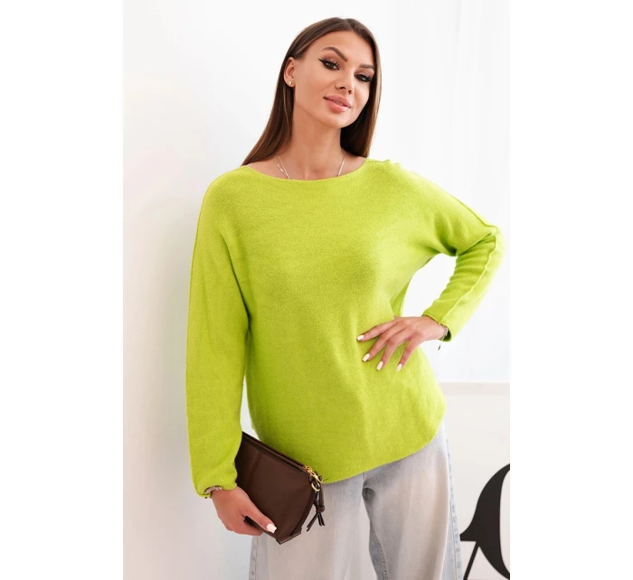 Dámský svetr z viskózy s dlouhým rukávem a kulatým výstřihem model 21270056 - K-Fashion Dámský svetr z viskózy s dlouhým rukávem a kulatým výstřihem model 21270056 - K-Fashion