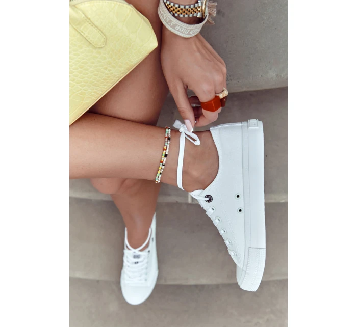 Dámské Klasické Nízké Tenisky BIG STAR AA274010 Bile Dámské Klasické Nízké Tenisky BIG STAR AA274010 Bile