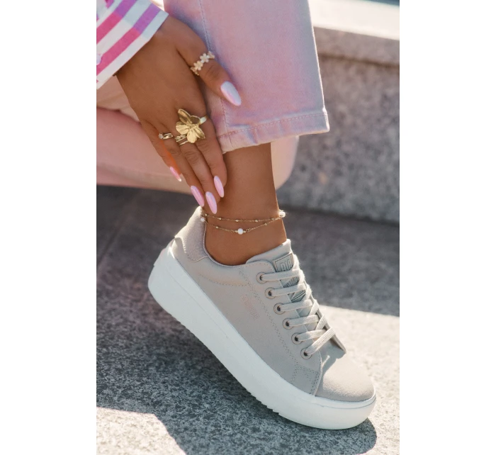 Dámské Textilní Tenisky Na Platformě Big Star model 21693197 Béžové - Big Star Shoes