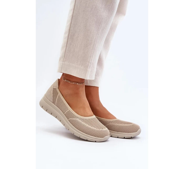 Béžové balerínky na platformě Aviaba Béžové balerínky na platformě Aviaba