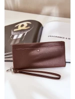 Velká Dámská Peněženka s Ražbou Eko Kůže Čokoládová Martiel