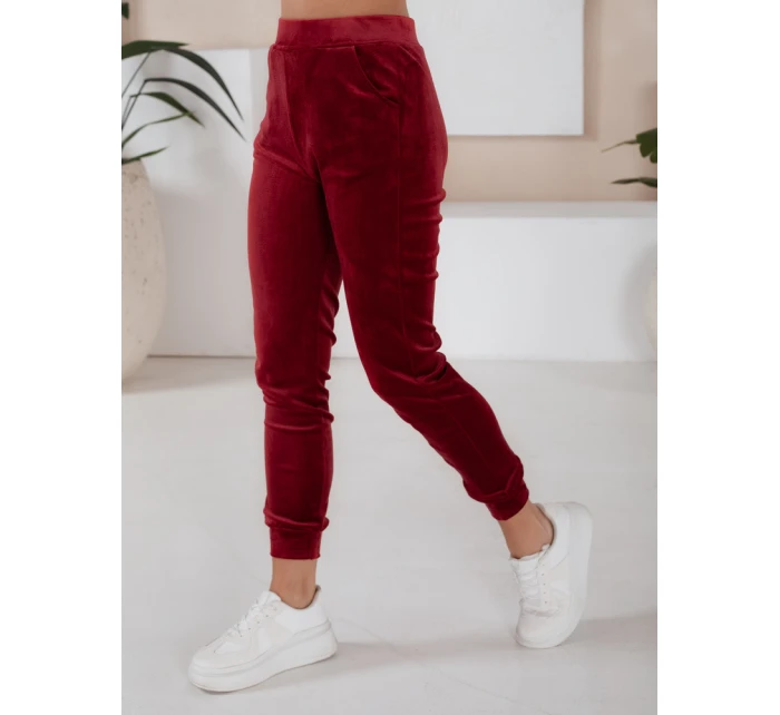 VIP PRIVATE dámská velurová souprava vínová FashionStreet AY0869