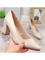 Sergio Leone W SK403C béžové perleťové lodičky na jehle Sergio Leone W SK403C béžové perleťové lodičky na jehle