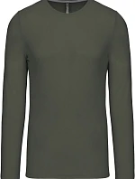 Kariban K 359 Pánské tričko s dlouhým rukávem 20.K359 dark khaki