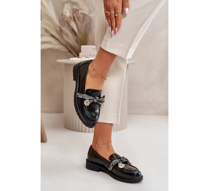 Dámské Mokasíny S Mašlí Černé model 21668160 - S.Barski