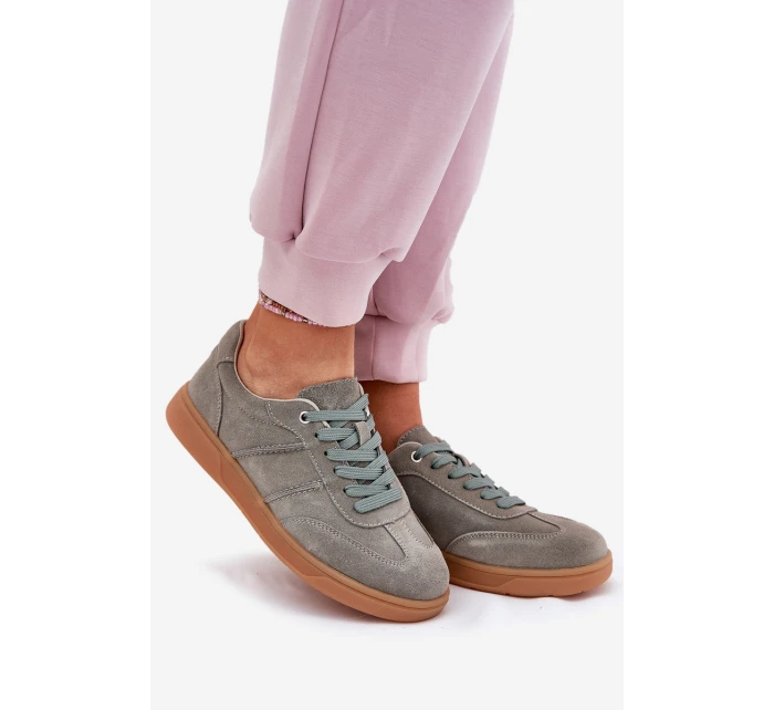 Dámské Nízké Sněhule Z Semiše Zelené model 21691166 - EVENTO