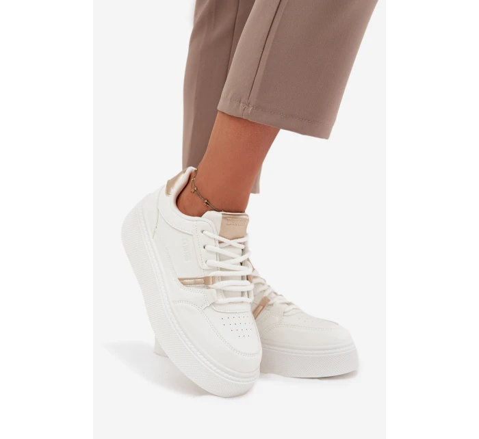 Dámské Sneakersy Na Platformě Big Star SS274359 Bílé