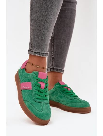 Semišové dámské tenisky Vinceza 79576 zelené Semišové dámské tenisky Vinceza 79576 zelené