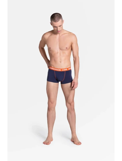 Boxerky Loyd 38837-MLC Sada 2 kusů v tmavě modré a oranžové barvě - Henderson