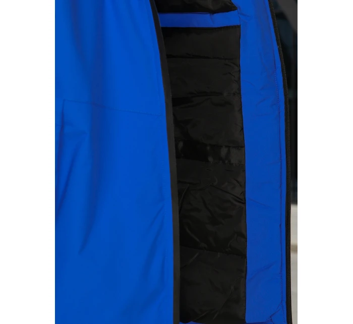 Pánská zimní bunda s kapucí modrá FashionStreet TX5122