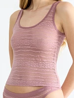 Dámská podprsenka FREE Evolve Tank Top Lace - tm. růžové 7836 - SLOGGI