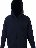 Fruit of the Loom Classic Kids Sweat Jacket Dětská mikina s kapucí 16.2045 deep navy