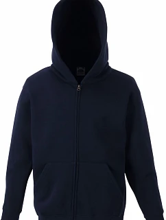 Fruit of the Loom Classic Kids Sweat Jacket Dětská mikina s kapucí 16.2045 deep navy