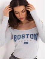 Bluzka WT BZ model 21875530 jasny szary - FPrice Bluzka WT BZ model 21875530 jasny szary - FPrice