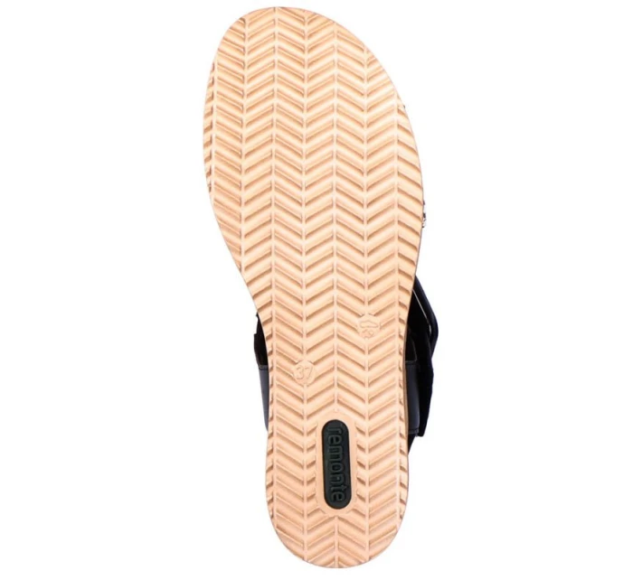 Remonte W RKR646 kožené sandály na platformě