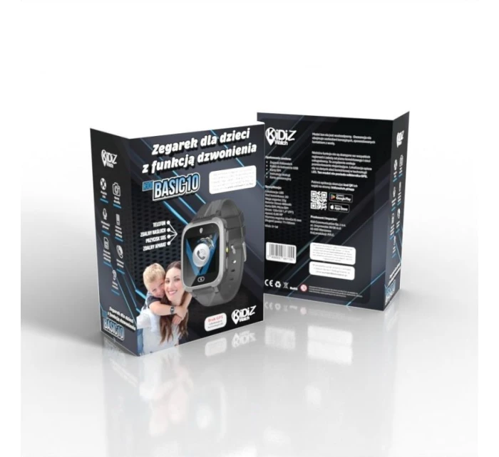 Dětské chytré hodinky KiDiZ Basic černé